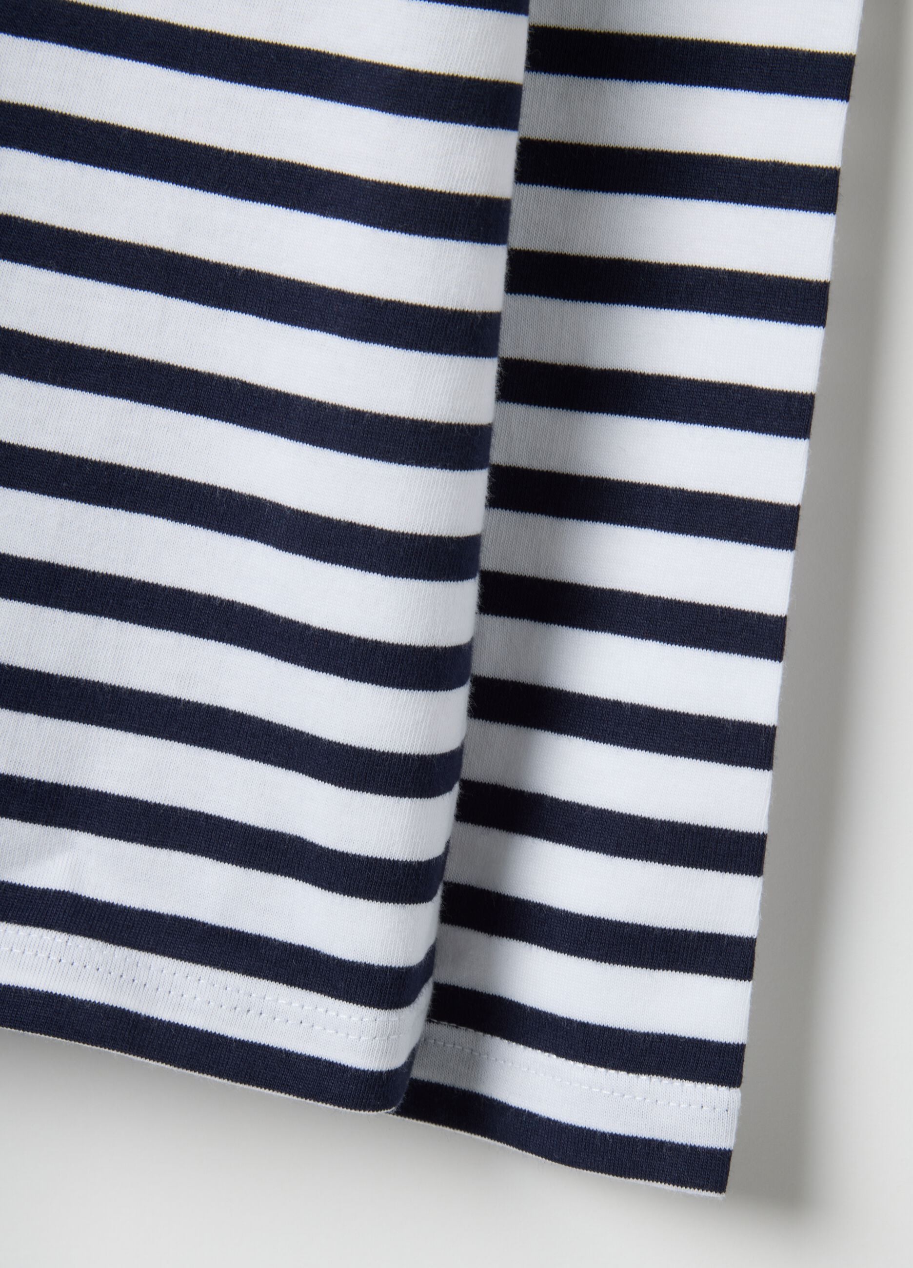 Multicolour Striped Cotton Long Sleeve T-Shirt - Regular Fit