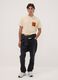 Beige pure cotton crew-neck T-shirt with Jeep print_1
