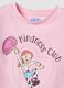 Pink pure cotton T-shirt with fringed sleeves and Toy Story print_3