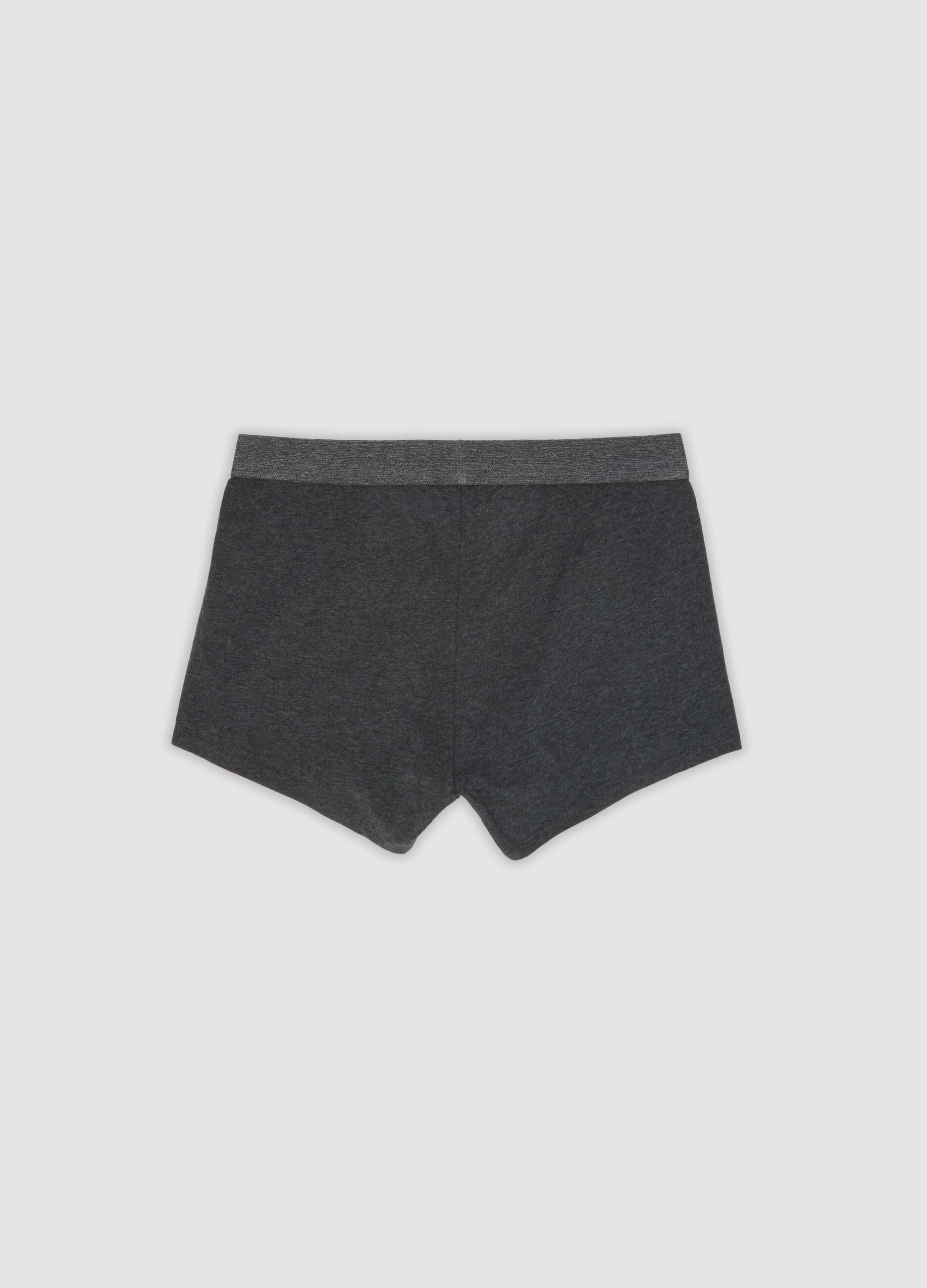Pack of five multicolour stretch organic cotton boxer shorts