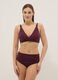 Purple high-waist stretch bikini bottoms with shaping effect_0