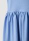 Sleeveless light blue pure cotton girls&rsquo; dress, regular fit_3