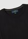 Black crew neck pullover in cotton blend regular fit_5
