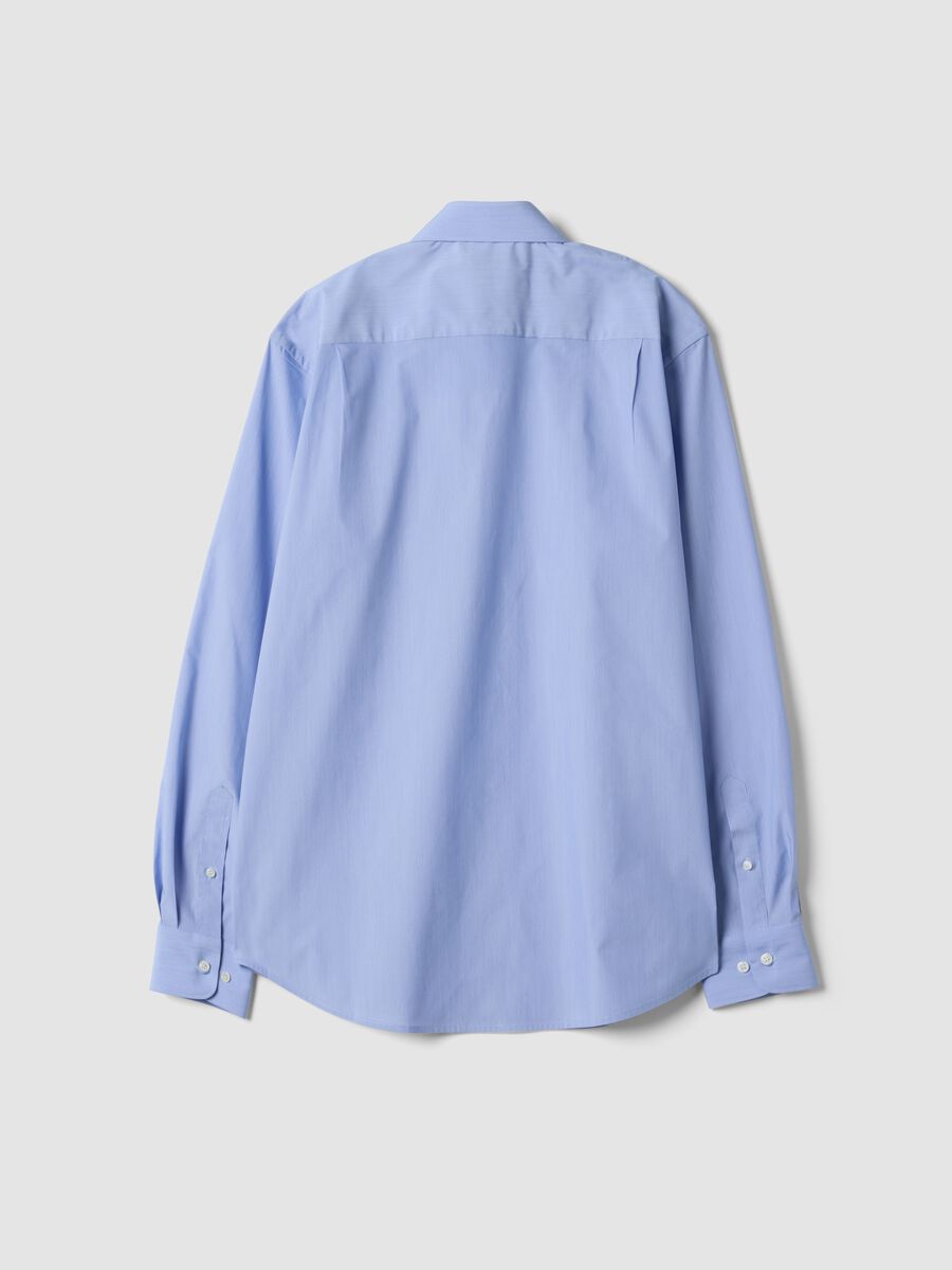 Light blue lyocell-blend shirt with French collar, easy-iron_2