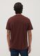 Brown pure cotton crew-neck T-shirt with Jeep print_3