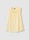 Yellow maternity blouse in pure cotton_4