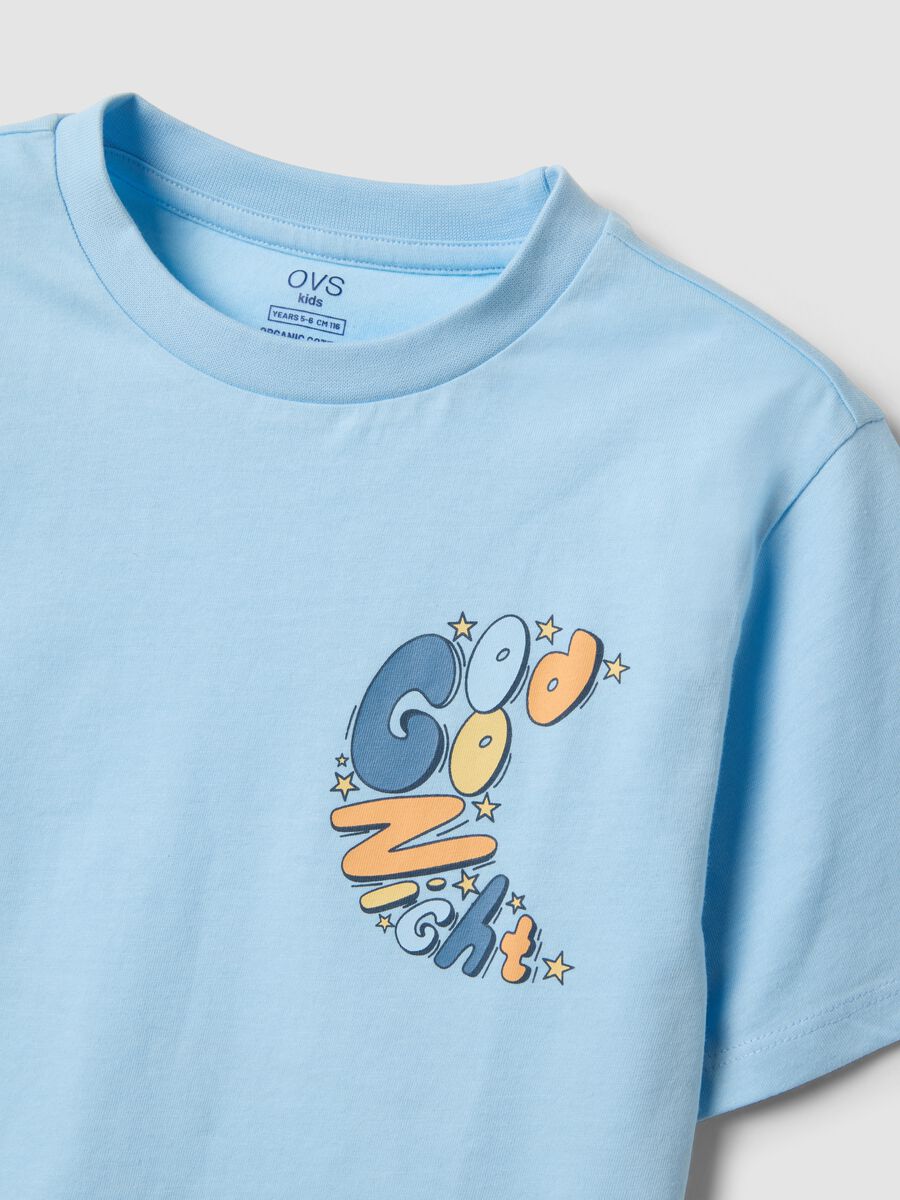 Light blue pure organic cotton kids&rsquo; pyjamas, regular fit_3