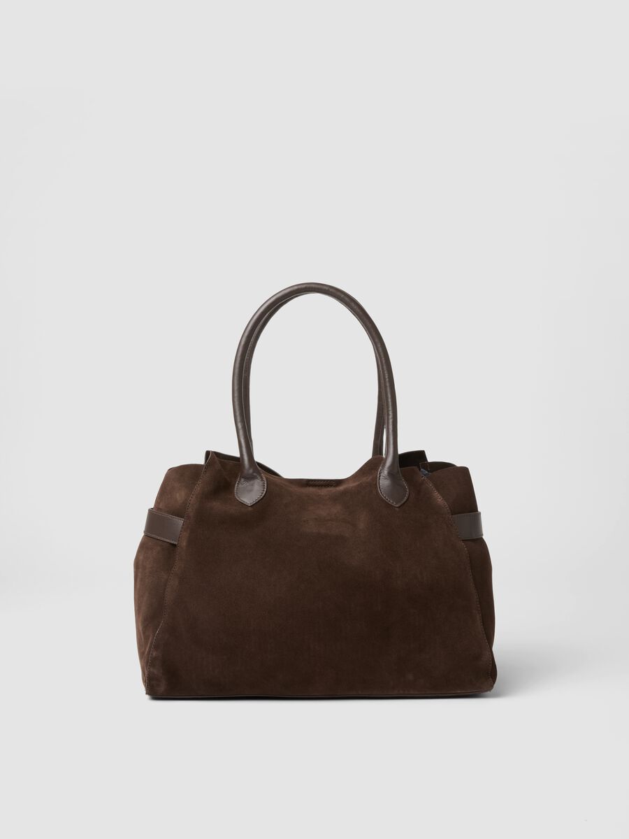 Borsa marrone in vera pelle_1