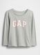 Grey Long Sleeve Cotton T-shirt_0