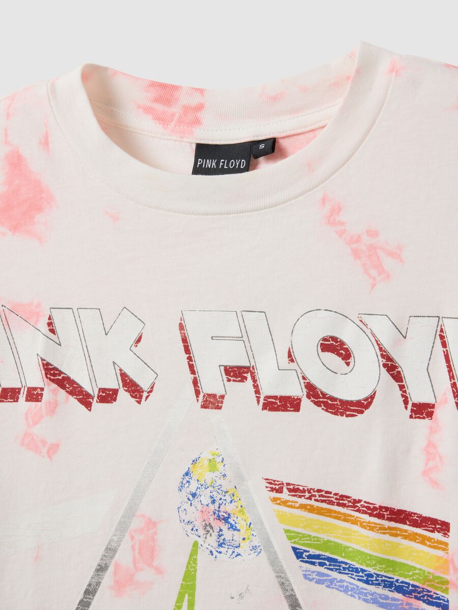 T-shirt in puro cotone multicolor regular fit con stampa Pink Floyd_5