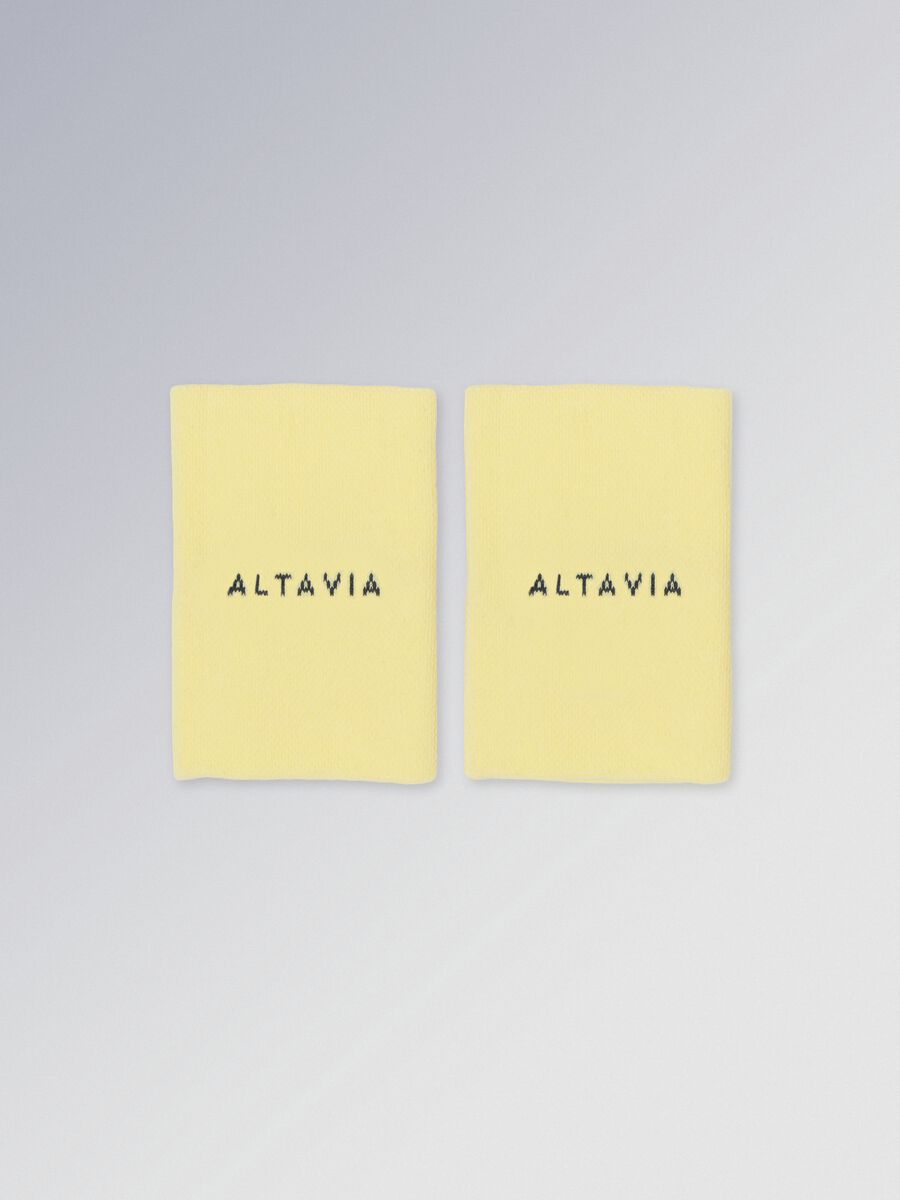 ALTAVIA COURT yellow stretch-cotton wristbands_0