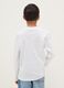 White pure cotton regular fit T-shirt with print for boys_1