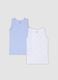 2-pack of multicolour organic cotton vests with print for girls_0