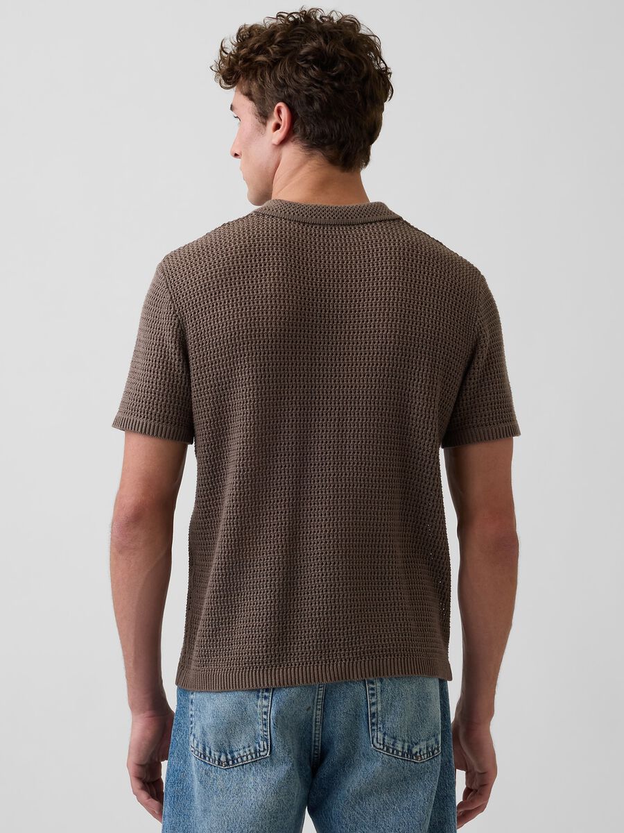 Pure cotton short-sleeve polo shirt_1