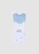 Multicoloured sleeveless bodysuit tripack in pure cotton for newborns_2