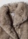 Beige faux-fur effect jacket, regular fit_1