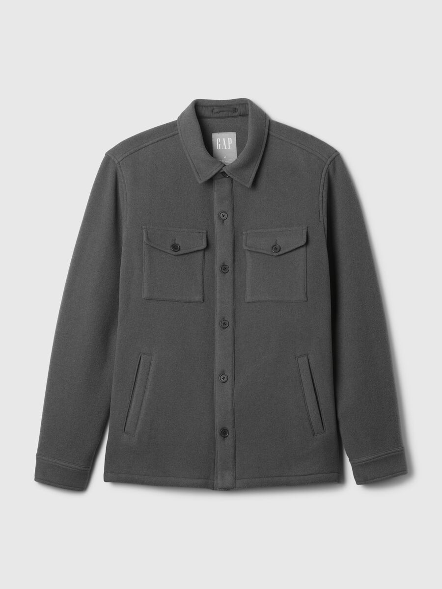 Utility shacket in wool blend_3