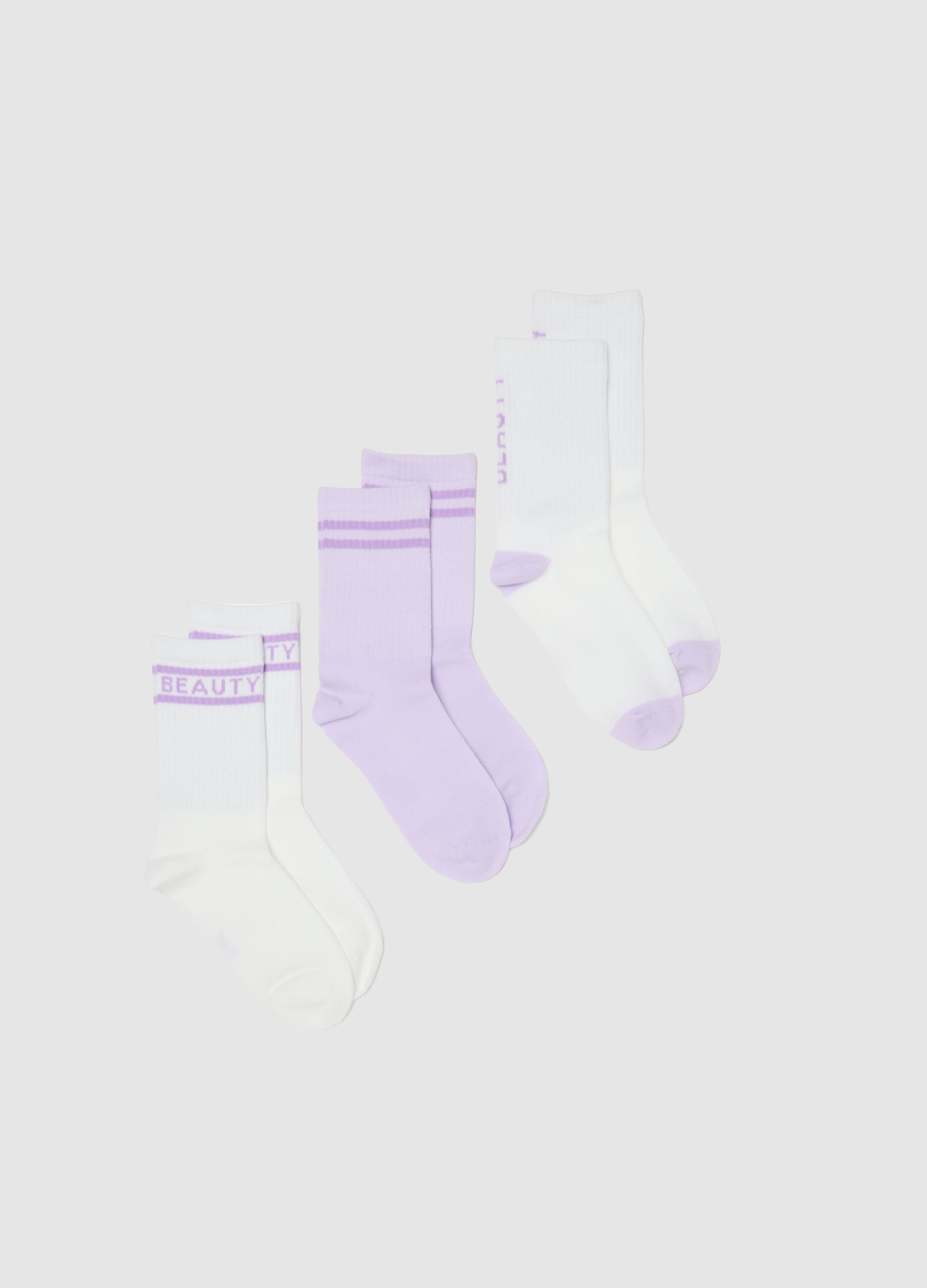 Multicolour cotton short socks tripack for girls