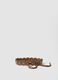 Brown belt with decorative discs and ties_0