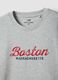 Grey printed T-shirt in pure cotton, regular fit_5