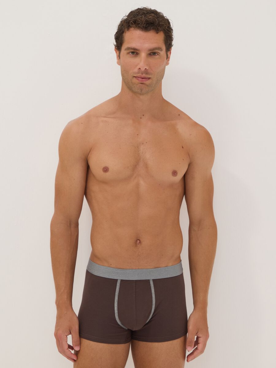 Three-pack of multicolour striped stretch organic cotton boxers_0