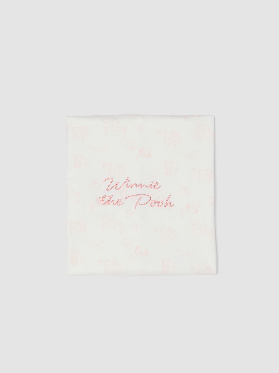 Copertina in puro cotone organico bianca da neonata Winnie-the-Pooh_0