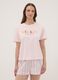 Pink organic cotton Mickey Mouse pyjama T-shirt_0