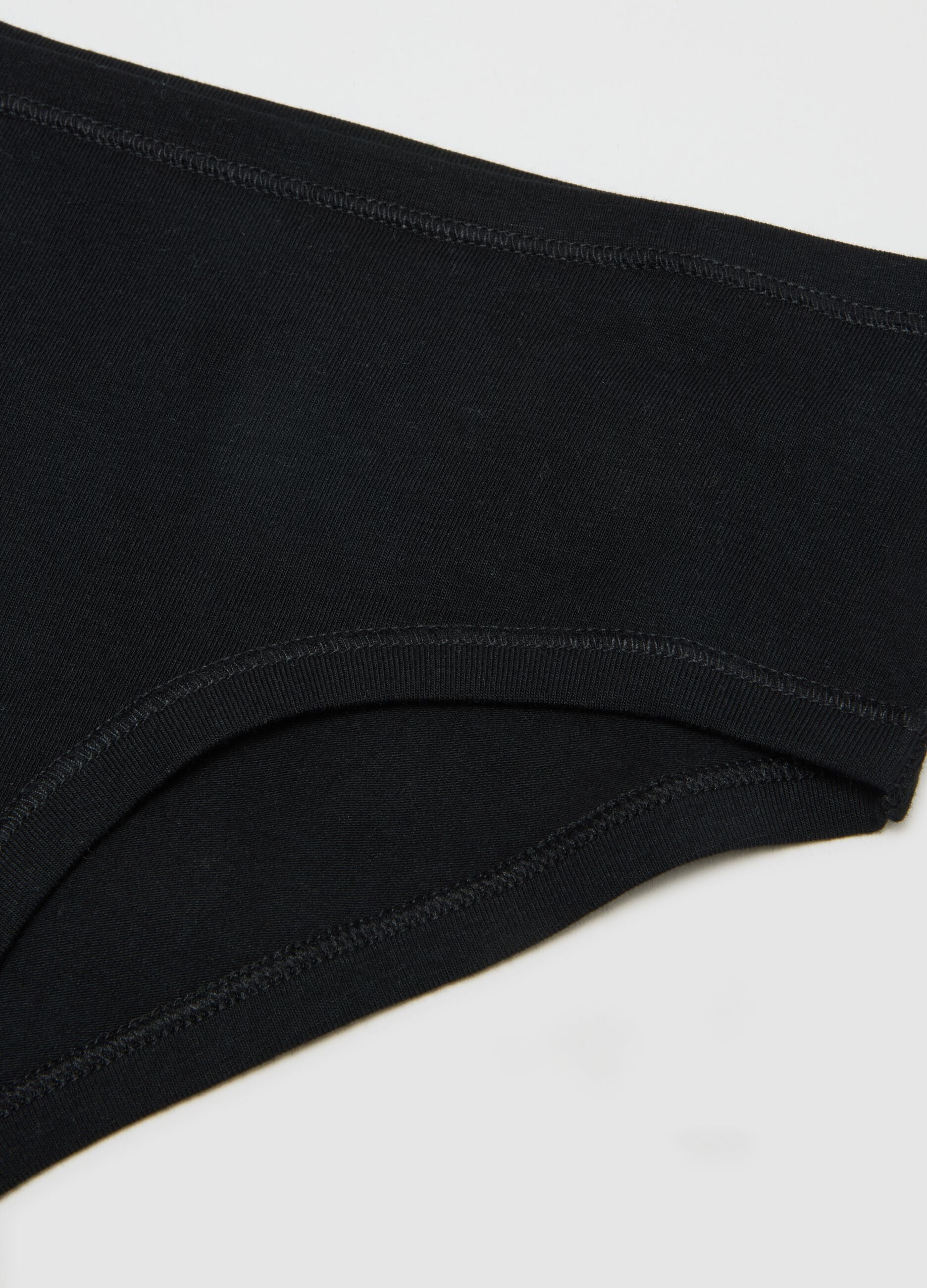 Baby culotte nere da ragazza in cotone elasticizzato regular fit