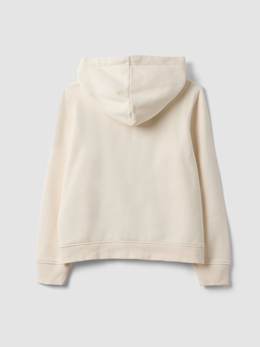 White cotton-blend regular-fit hoodie_1