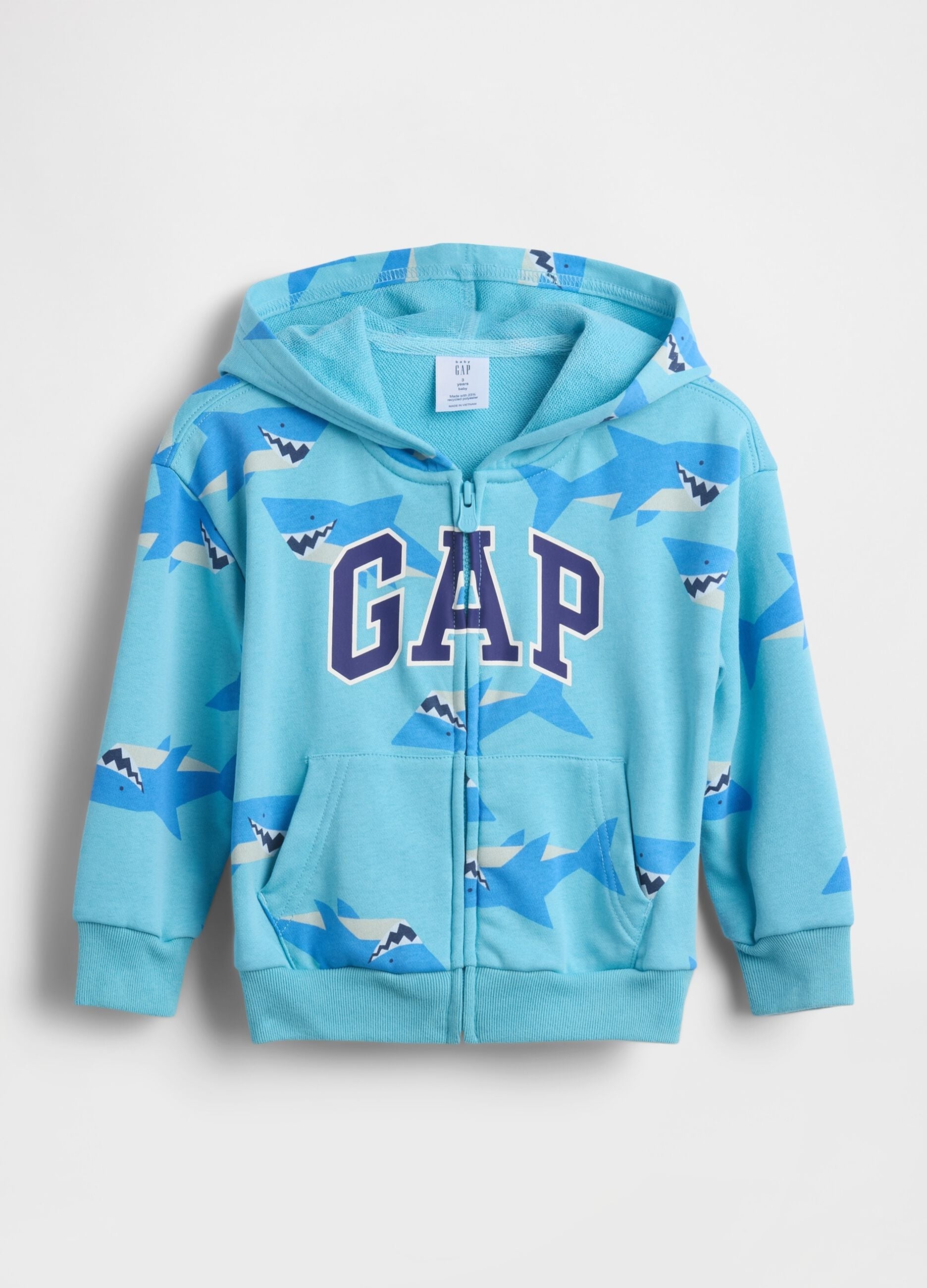 Cotton-blend zip-up hoodie