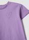 Purple pure cotton set with T-shirt and leggings_2