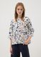 White stretch-cotton blouse with floral print_2