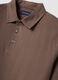 Brown short-sleeve polo shirt in pure cotton, regular fit_5