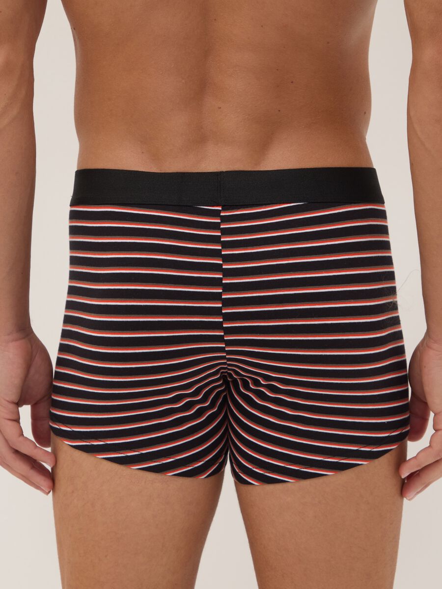 Five-pack of multicolour striped organic cotton boxers_2