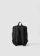 Black backpack with front zip pocket_2