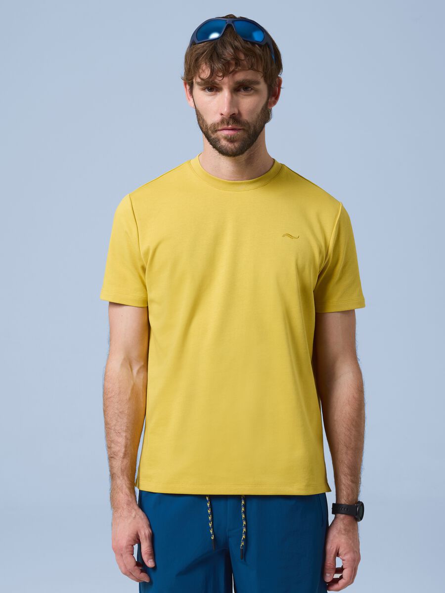 T-shirt gialla in misto cotone elasticizzato ALTAVIA SAILING_1