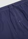 Blue swim shorts with drawstring waist_5
