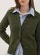 Green wool-blend cardigan with polo collar_2