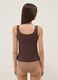Brown regular fit vest with wide straps_2