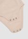 2-pack of white and beige short-sleeve organic cotton baby bodysuits_3