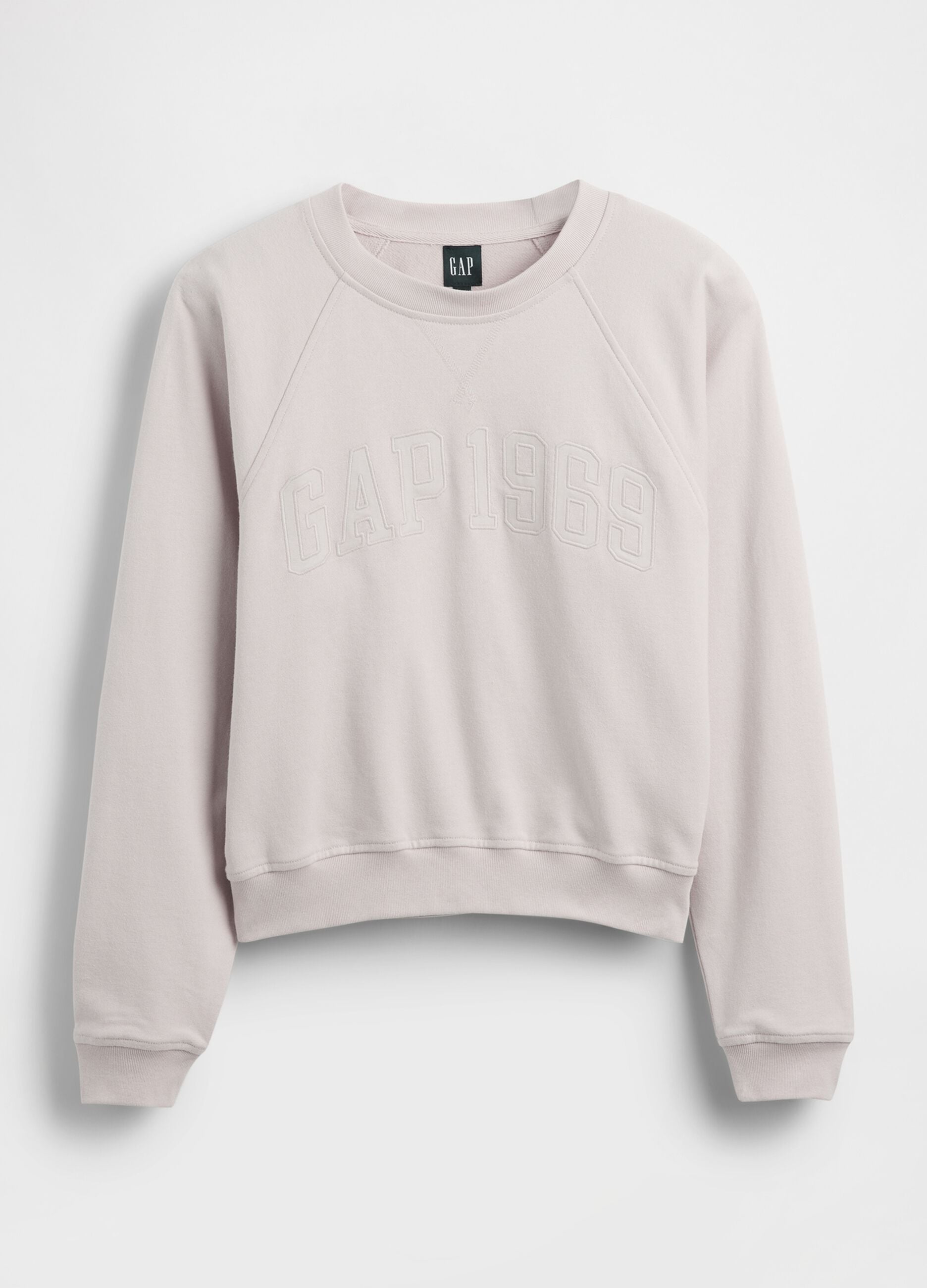 Cotton-blend crewneck sweatshirt