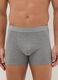 3-pack of grey midi boxer briefs in stretch organic cotton, regular fit_1