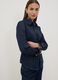 Dark blue slim-fit stretch cotton denim shirt_0