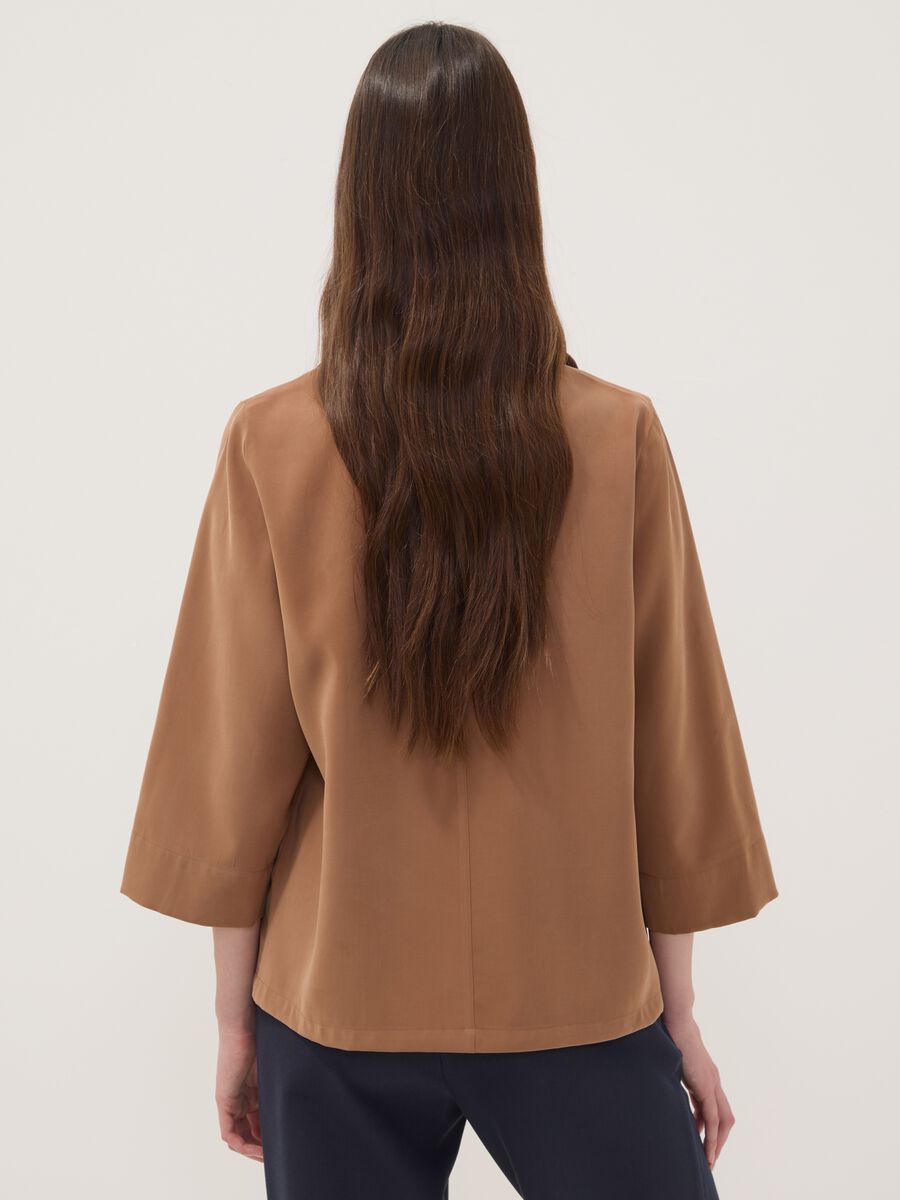 Beige viscose-blend shirt with classic collar_3