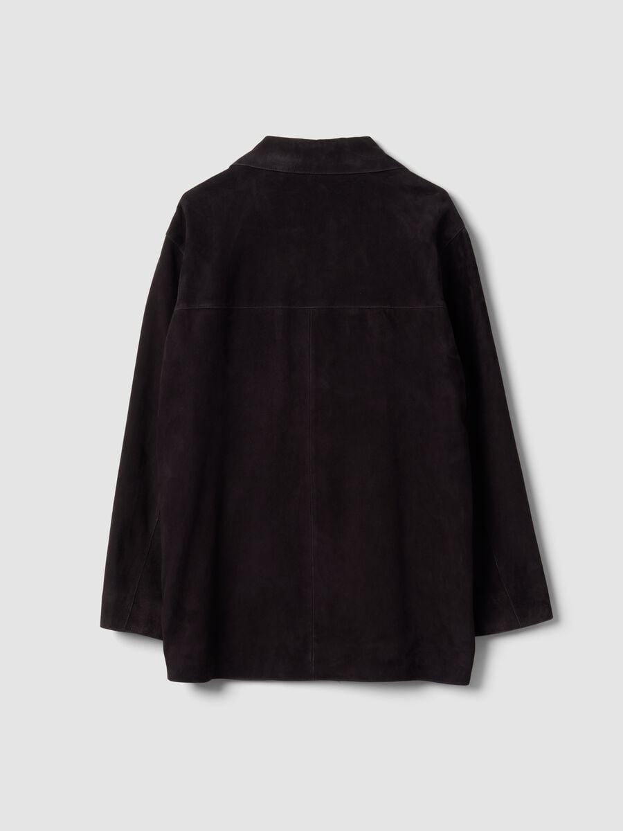 Black genuine leather jacket, regular fit_6