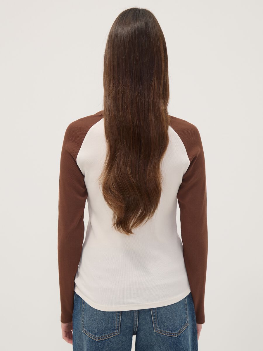 White pure cotton long-sleeved T-shirt_3