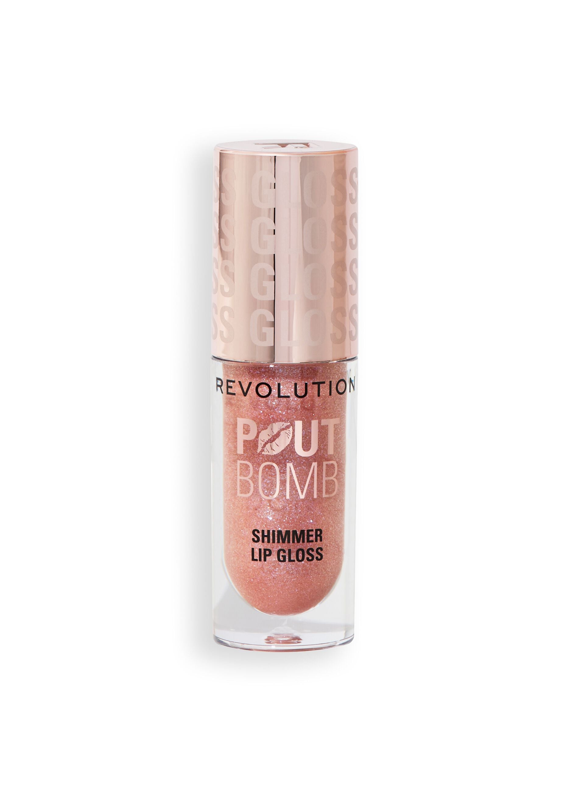 Revolution Pout Bomb Shimmer Gloss Glimmer Nude