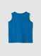 Blue pure cotton vest top_1