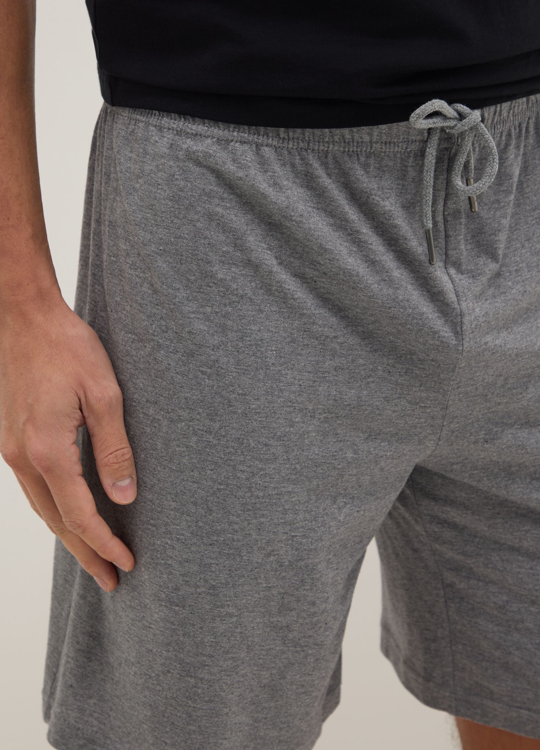 Multicolour regular fit pure cotton pyjama shorts two-pack