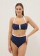 Blue stretch-fabric bikini bottoms_0